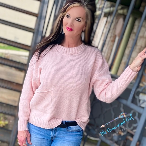 Pink Pocket Sweater - Picture 4 of 4